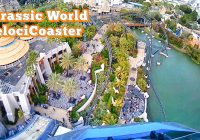 Jurassic World VelociCoaster - Front Row POV (2024)